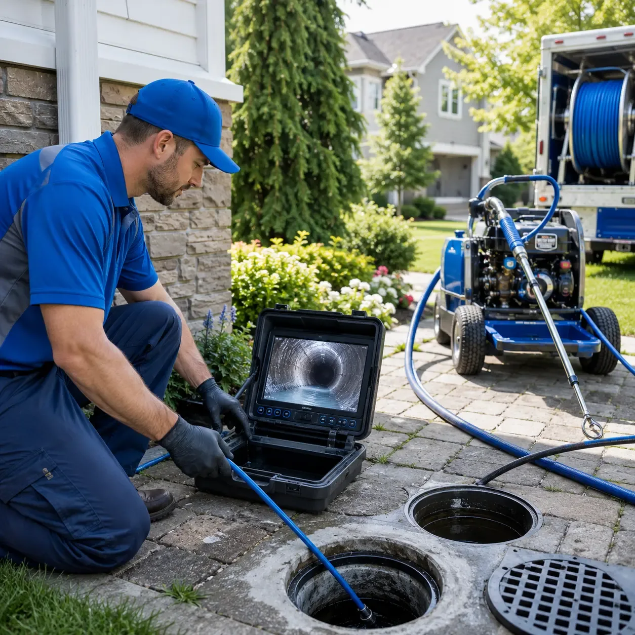 Outdoor drain cleaning professionals serving Beaumont, TX